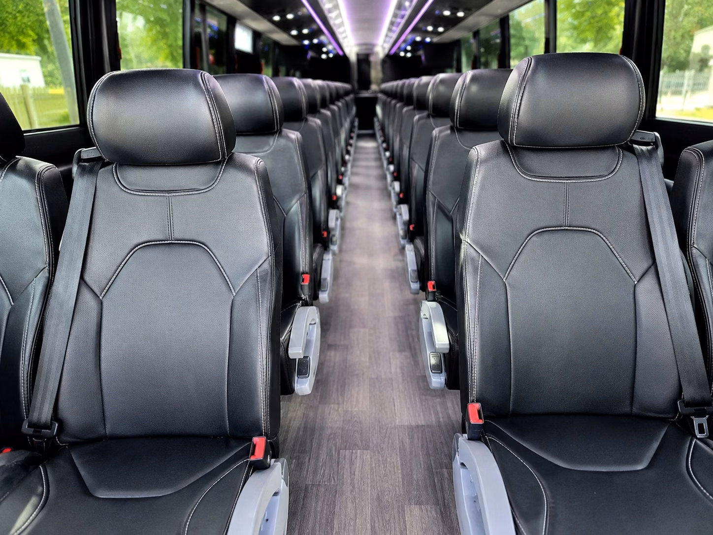 pittsburgh charter bus interior