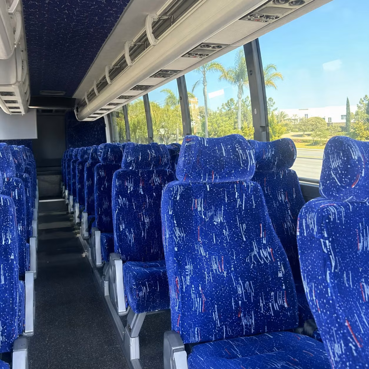 pittsburgh charter bus rental interior