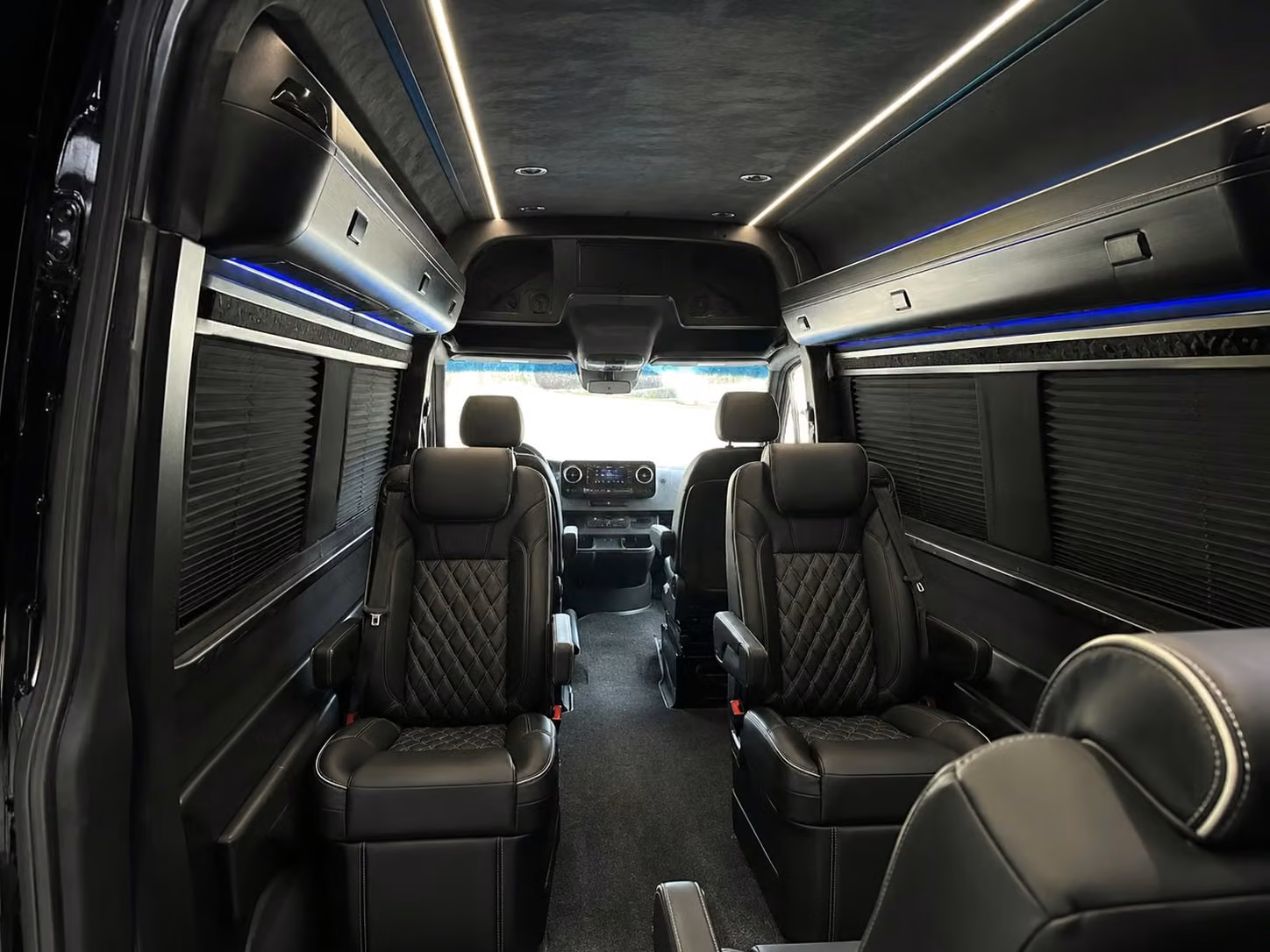 sprinter van with driver inside